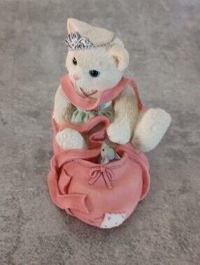 Adorable White Kitten Figurine in Pink Shoe Calico Kittens